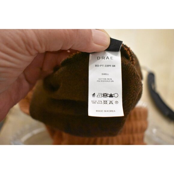 Women's DRAE Custom Bleach Dye Flare Sweat Pants Pockets Size L - Picture 3 of 6